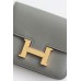 Hermes Constance Slim Wallet in Gris Meyer Epsom Calfskin Hermes Constance Slim Wallet in Gris Meyer Epsom Calfskin