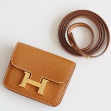 Hermes Constance Slim Wallet in Gold Epsom Calfskin Hermes Constance Slim Wallet in Gold Epsom Calfskin