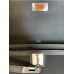 Hermes Kelly Depeches 25 Pouch in Noir