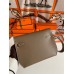 Hermes Kelly Depeches 25 Pouch in Taupe Epsom Calfskin