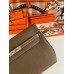 Hermes Kelly Depeches 25 Pouch in Taupe Epsom Calfskin