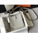 Hermes Evelyne III TPM Mini Bag In white Clemence Leather