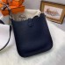 Hermes Dark Blue Evelyne II TPM Messenger Bag