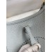 Hermes Evelyne Mini Handmade Bag in Blue Brume Clemence Leather