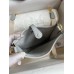 Hermes Evelyne Mini Handmade Bag in Blue Brume Clemence Leather