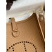 Hermes Evelyne Mini Handmade Bag in Biscuit Clemence Leather
