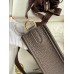 Hermes Evelyne Mini Handmade Bag in Ebene Clemence Leather