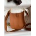 Hermes Evelyne Mini Handmade Bag in Gold Clemence Leather