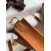Hermes Evelyne Mini Handmade Bag in Gold Clemence Leather