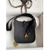 Hermes Evelyne Mini Handmade Bag in Black Clemence Leather