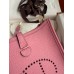 Hermes Evelyne Mini Handmade Bag in Rose Sakura Clemence Leather