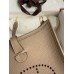 Hermes Evelyne Mini Handmade Bag in Gris Tourterelle Clemence Leather