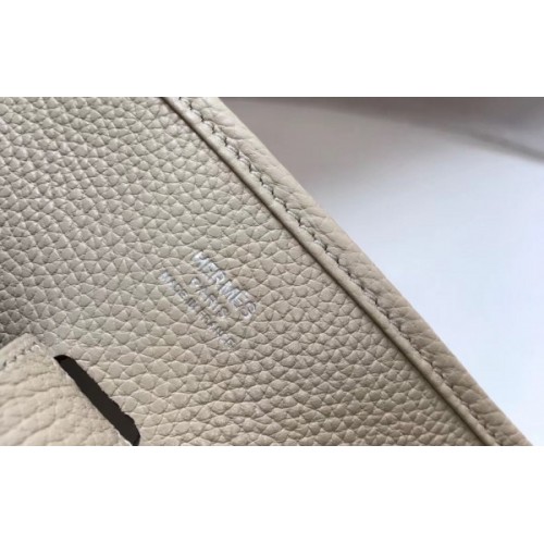 Hermes Evelyne III 29 PM Bag In Craie Clemence Leather 