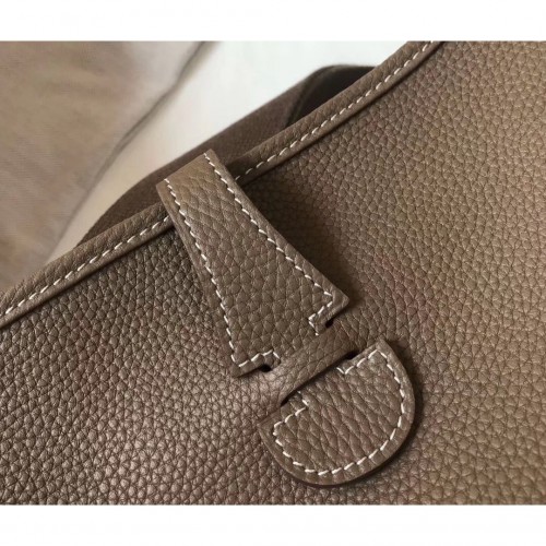 Replica Hermes Evelyne III 29 PM Bag In Taupe Clemence Leather