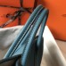 Hermes Garden Party 30 Bag In Blue Jean Clemence Leather