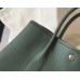 Hermes Garden Party 30 Bag In Vert Amande Clemence Leather