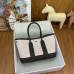 Hermes Neo Garden Party 23 Bag in Canvas and Ebene Negonda Calfskin Hermes Neo Garden Party 23 Bag in Canvas and Ebene Negonda Calfskin