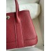 Hermes Neo Garden Party 23 Handmade Bag in Bordeaux Clemence Leather Hermes Neo Garden Party 23 Handmade Bag in Bordeaux Clemence Leather