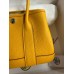 Hermes Neo Garden Party 23 Handmade Bag in Jaune Ambre Clemence Leather Hermes Neo Garden Party 23 Handmade Bag in Jaune Ambre Clemence Leather