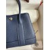 Hermes Neo Garden Party 23 Handmade Bag in Navy Blue Clemence Leather Hermes Neo Garden Party 23 Handmade Bag in Navy Blue Clemence Leather