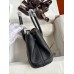 Hermes Neo Garden Party 23 Handmade Bag in Black Clemence Leather Hermes Neo Garden Party 23 Handmade Bag in Black Clemence Leather
