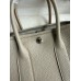 Hermes Neo Garden Party 23 Handmade Bag in Pearl Grey Clemence Leather Hermes Neo Garden Party 23 Handmade Bag in Pearl Grey Clemence Leather