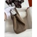 Hermes Neo Garden Party 23 Handmade Bag in Taupe Clemence Leather Hermes Neo Garden Party 23 Handmade Bag in Taupe Clemence Leather
