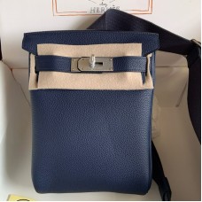 Hermes Hac a Dos PM Bag Vert de Gris Togo Leather 
