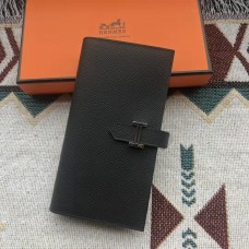 Hermes Black Epsom Bearn Gusset Wallet