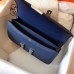 Hermes Blue Royale Epsom Constance Elan 25cm Bag