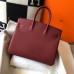 Hermes Birkin 30cm 35cm Bag In Bordeaux Clemence Leather