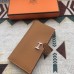 Hermes Brown Epsom Bearn Gusset Wallet