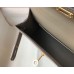 Hermes Gray Epsom Kelly Mini II 20cm Handmade Bag