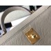 Hermes Gray Epsom Kelly Mini II 20cm Handmade Bag