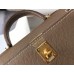 Hermes Etoupe Epsom Kelly Mini II 20cm Handmade Bag