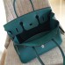 Hermes Malachite Clemence Birkin 30cm Handmade Bag