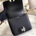Hermes 2002 20cm Bag In Black Evercolor Calfskin