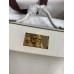 Hermes 24/24 Mini 21 Handmade Bag in Craie Evercolor Leather