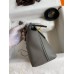 Hermes 24/24 Mini 21 Handmade Bag in Gris Meyer Evercolor Leather