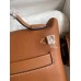 Hermes 24/24 Mini 21 Handmade Bag in Gold Evercolor Leather