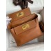 Hermes 24/24 Mini 21 Handmade Bag in Gold Evercolor Leather