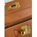 Hermes 24/24 Mini 21 Handmade Bag in Gold Evercolor Leather