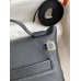 Hermes 24/24 Mini 21 Handmade Bag in Black Evercolor Leather