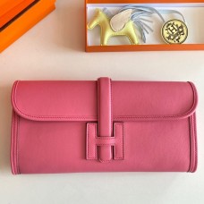 Hermes Jige Elan 29 Clutch Bag In Rose Lipstick Swift Calfskin Hermes Jige Elan 29 Clutch Bag In Rose Lipstick Swift Calfskin