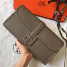 Hermes Jige Elan 29 Clutch Bag In Taupe Epsom Leather Hermes Jige Elan 29 Clutch Bag In Taupe Epsom Leather