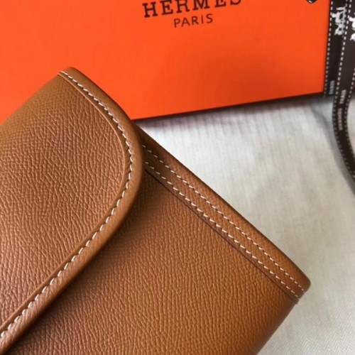 Replica Hermes Jige Elan 29 Clutch Bag In Gold Epsom Calfskin