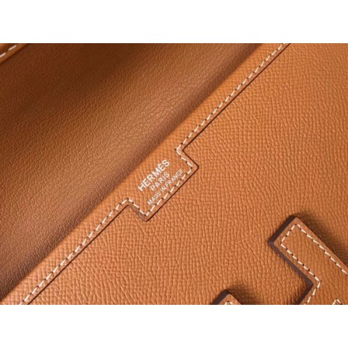 Replica Hermes Jige Elan 29 Clutch Bag In Gold Epsom Calfskin