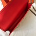 Hermes Jige Elan 29 Clutch Bag In Red Epsom Leather