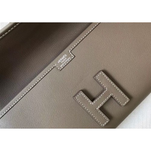 Replica Hermes Jige Elan 29 Clutch In White Epsom Leather