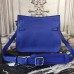 Hermes Blue Electric Clemence Jypsiere 28cm Bag